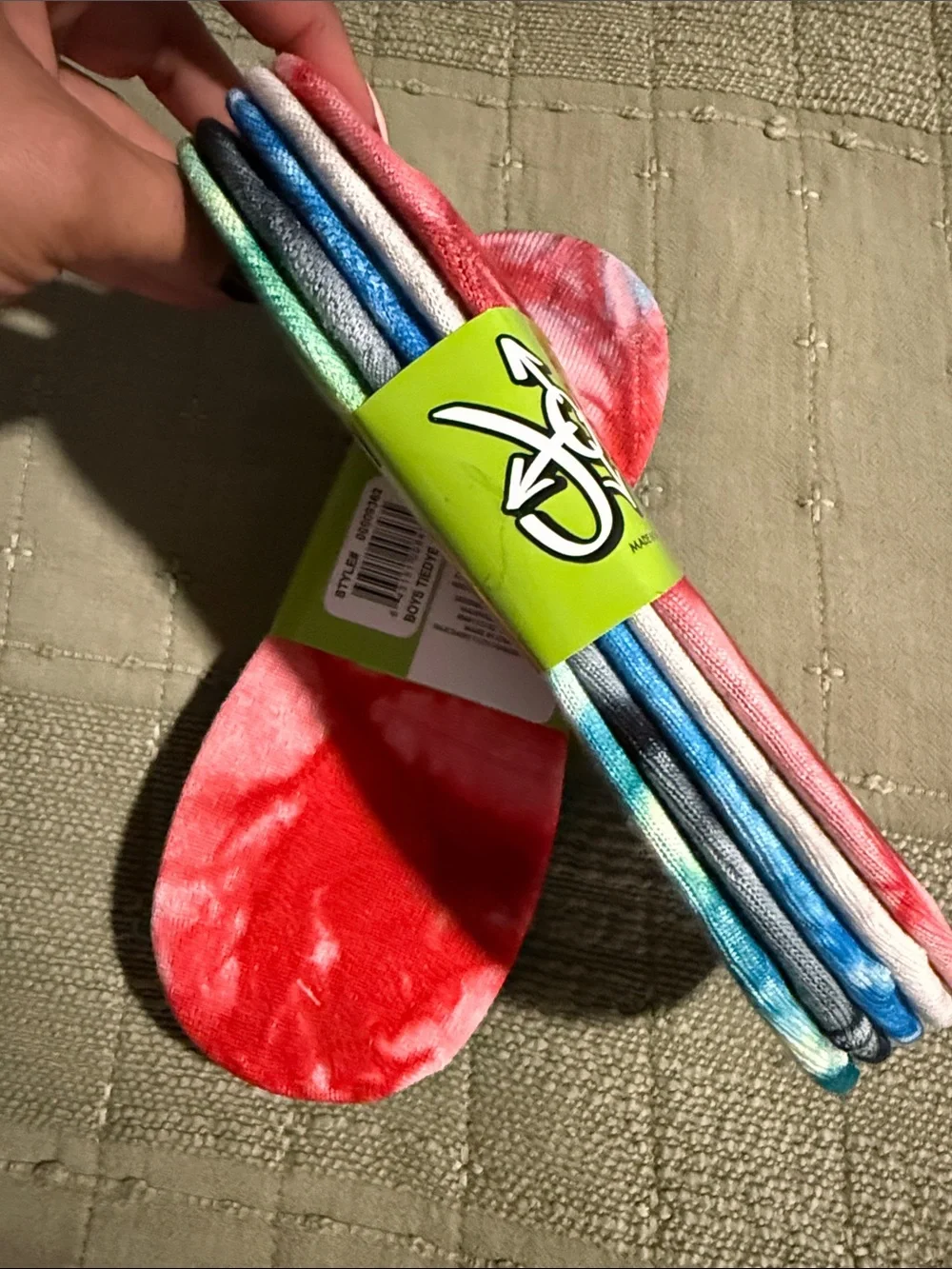 Journeys boys Tie-Dye No-Show Socks - 10 pairs